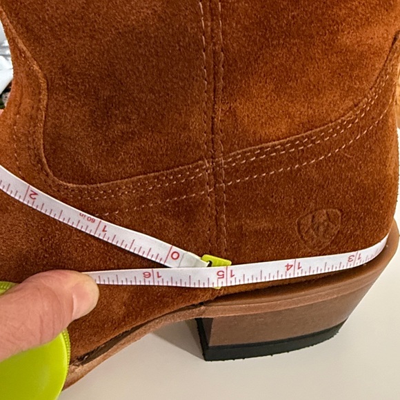 NWT Ariat Suede Memphis Western Cowboy Boot - Picture 8 of 9